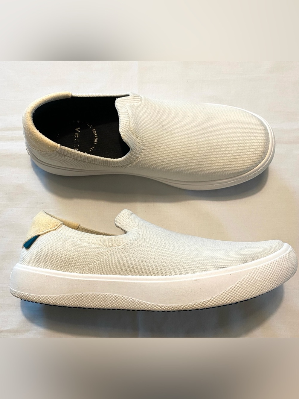 Vessi Boardwalk Slip-On Waterproof Knit Sneakers Sail White Women’s 7
